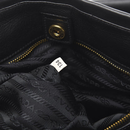 Prada Tessuto Nylon Soft Calf Tote Black 7 of 13