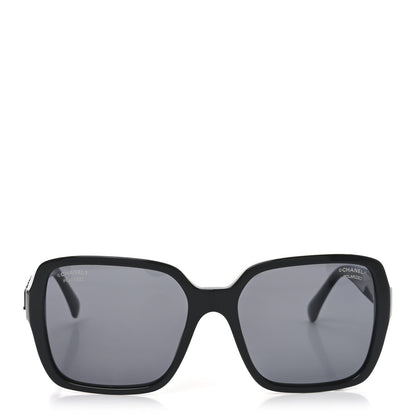 Chanel Acetate Square Sunglasses 5408 Black 2 of 7