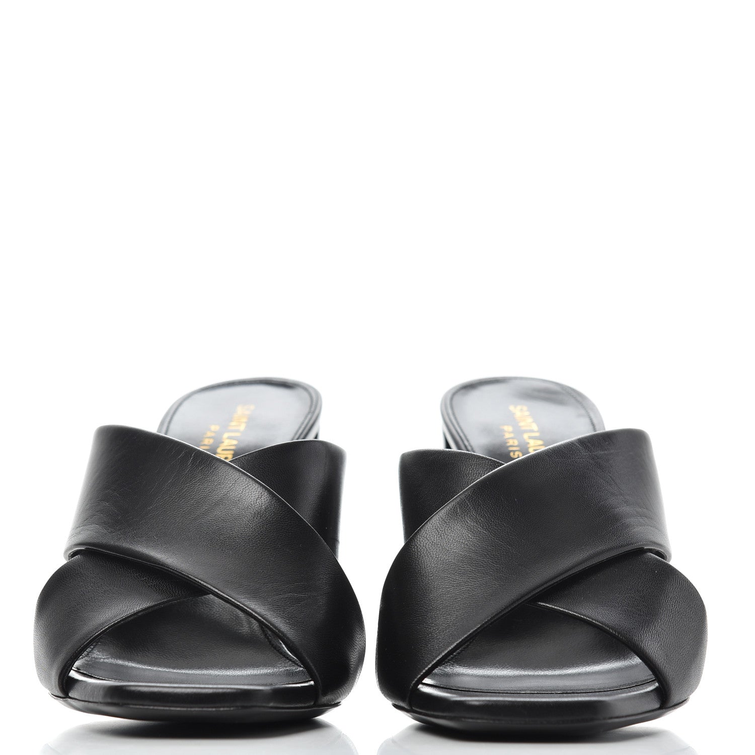 Saint Laurent Calfskin LouLou Mules 38.5 Black 2 of 15