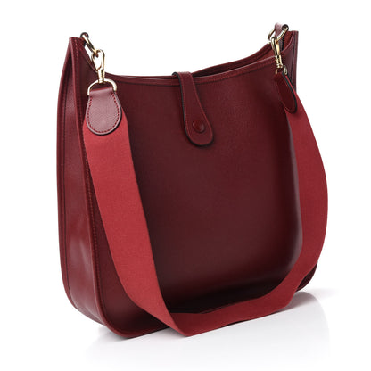 Hermes Courchevel Evelyne GM Rouge H 3 of 10