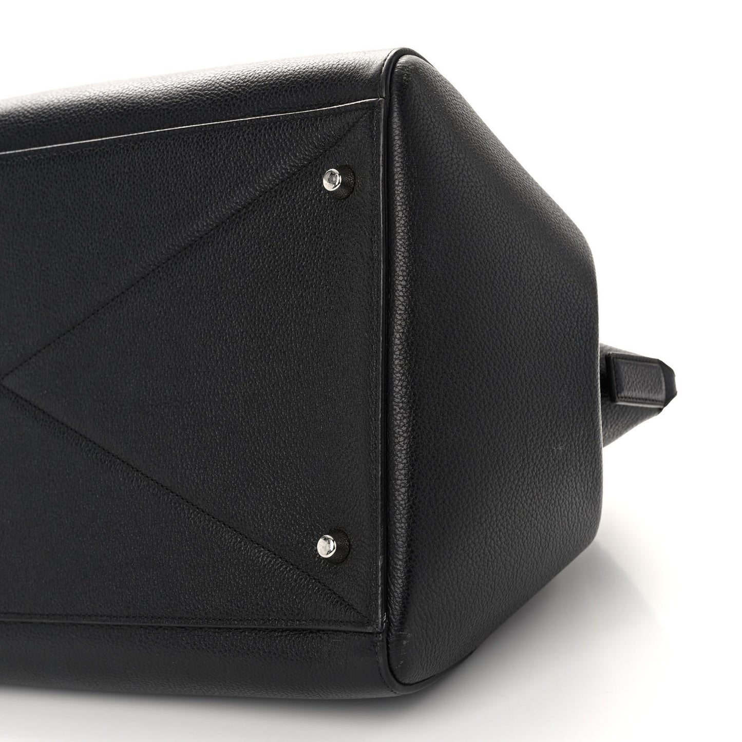 Textured Calfskin Medium Incognito Satchel Black