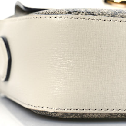 Gucci GG Supreme Monogram Small Horsebit 1955 Shoulder Bag Beige Mystic White 8 of 9