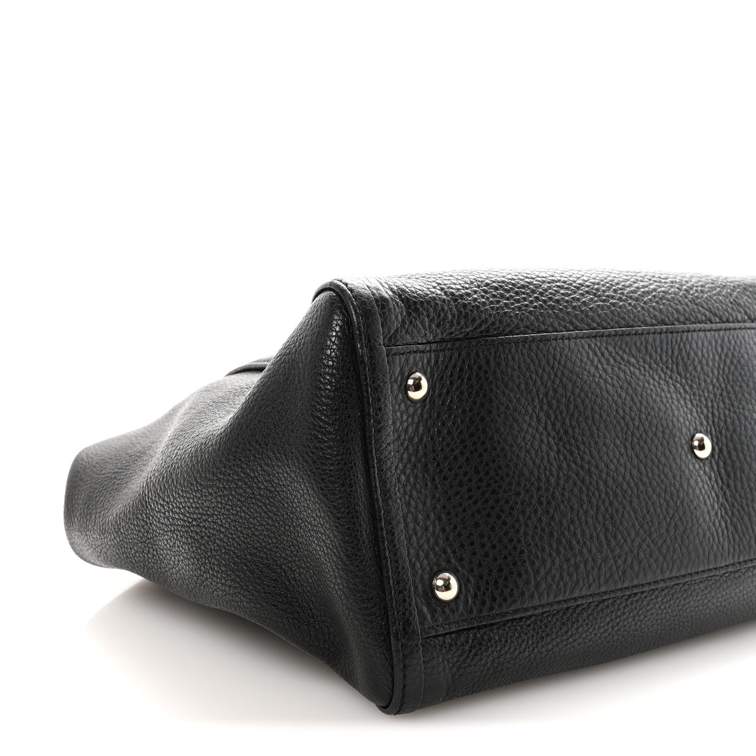 Gucci Pebbled Calfskin Medium Soho Shoulder Bag Black 9 of 10