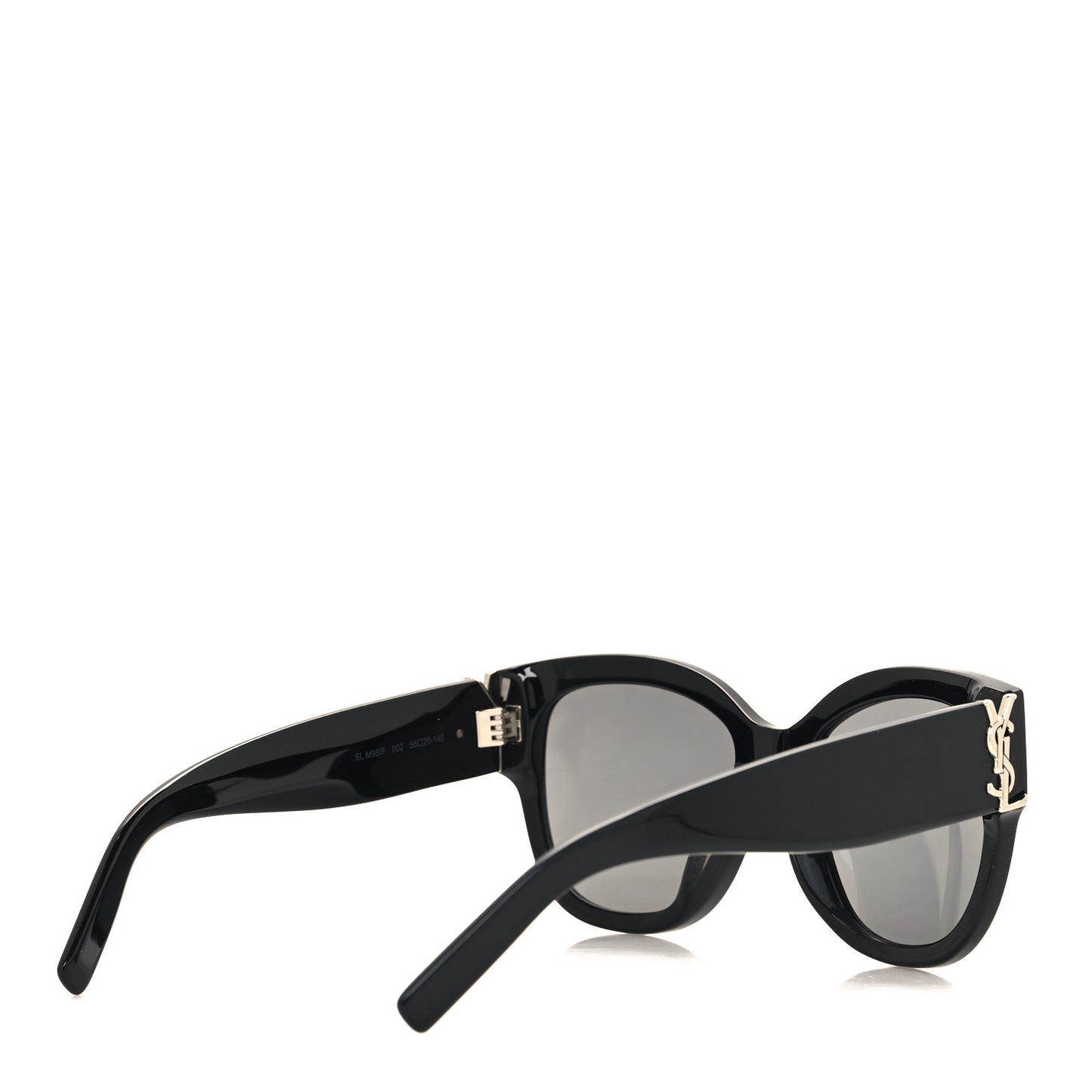 Acetate Cateye Sunglasses SL M95 F Black