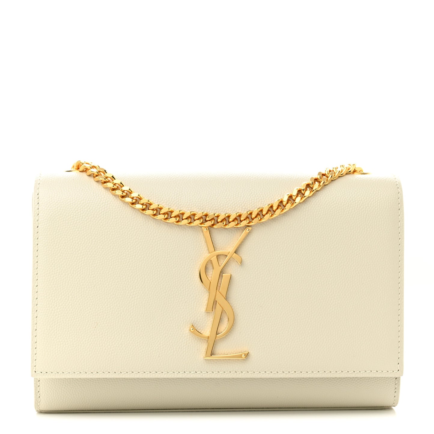 Grain De Poudre Small Monogram Kate Satchel Blanc Vintage