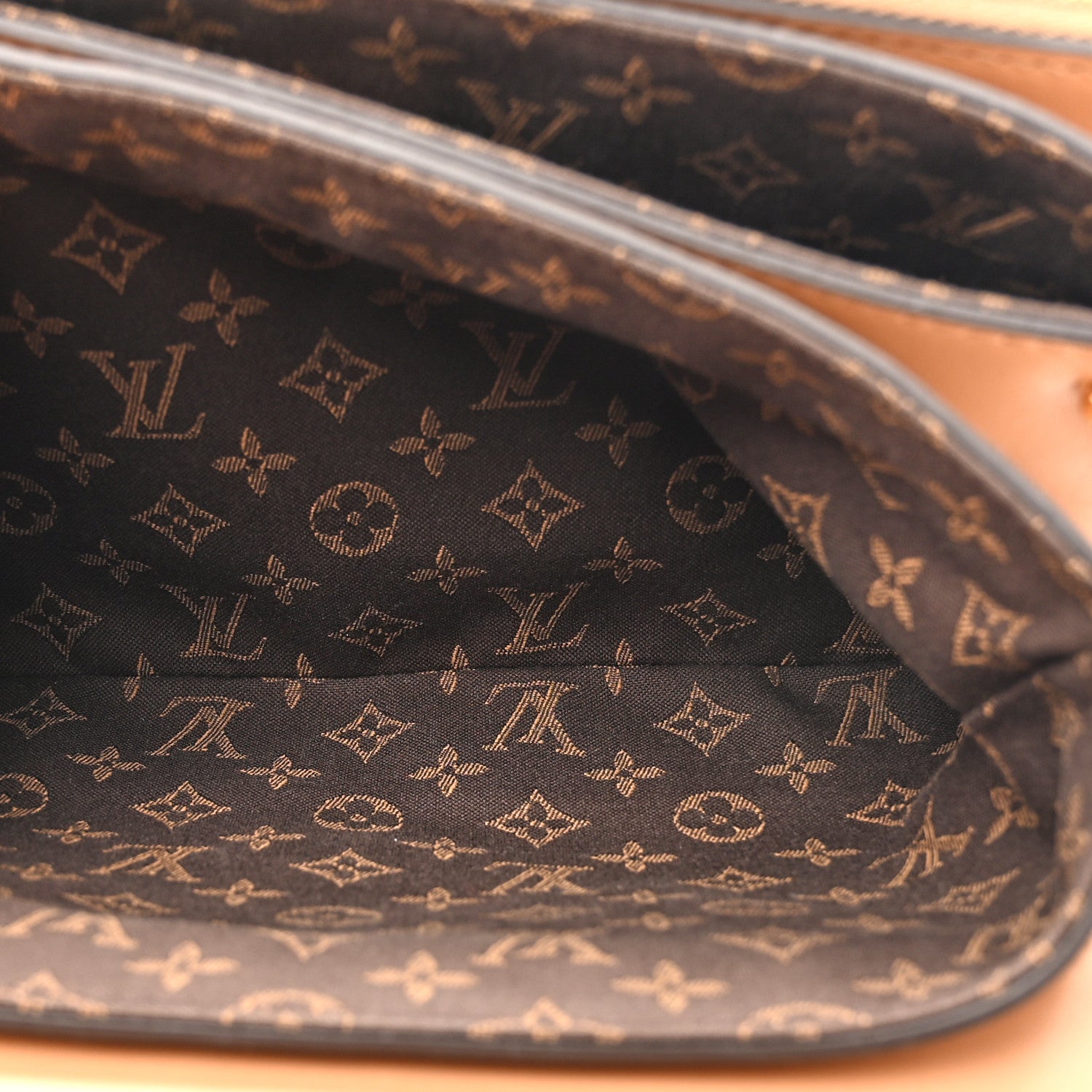 Louis Vuitton Calfskin Monogram Metal Rendez-Vous Camel 7 of 13