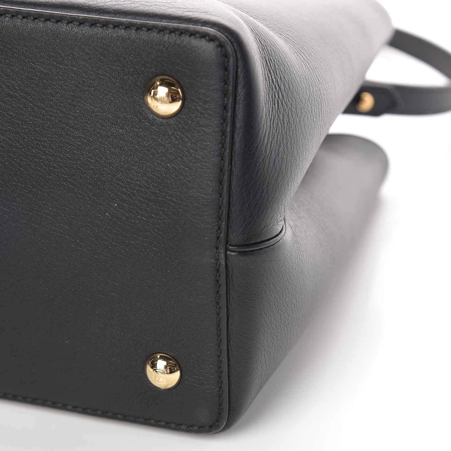 Vitello Dolce Century Petite 2Jours Tote Black Carbone