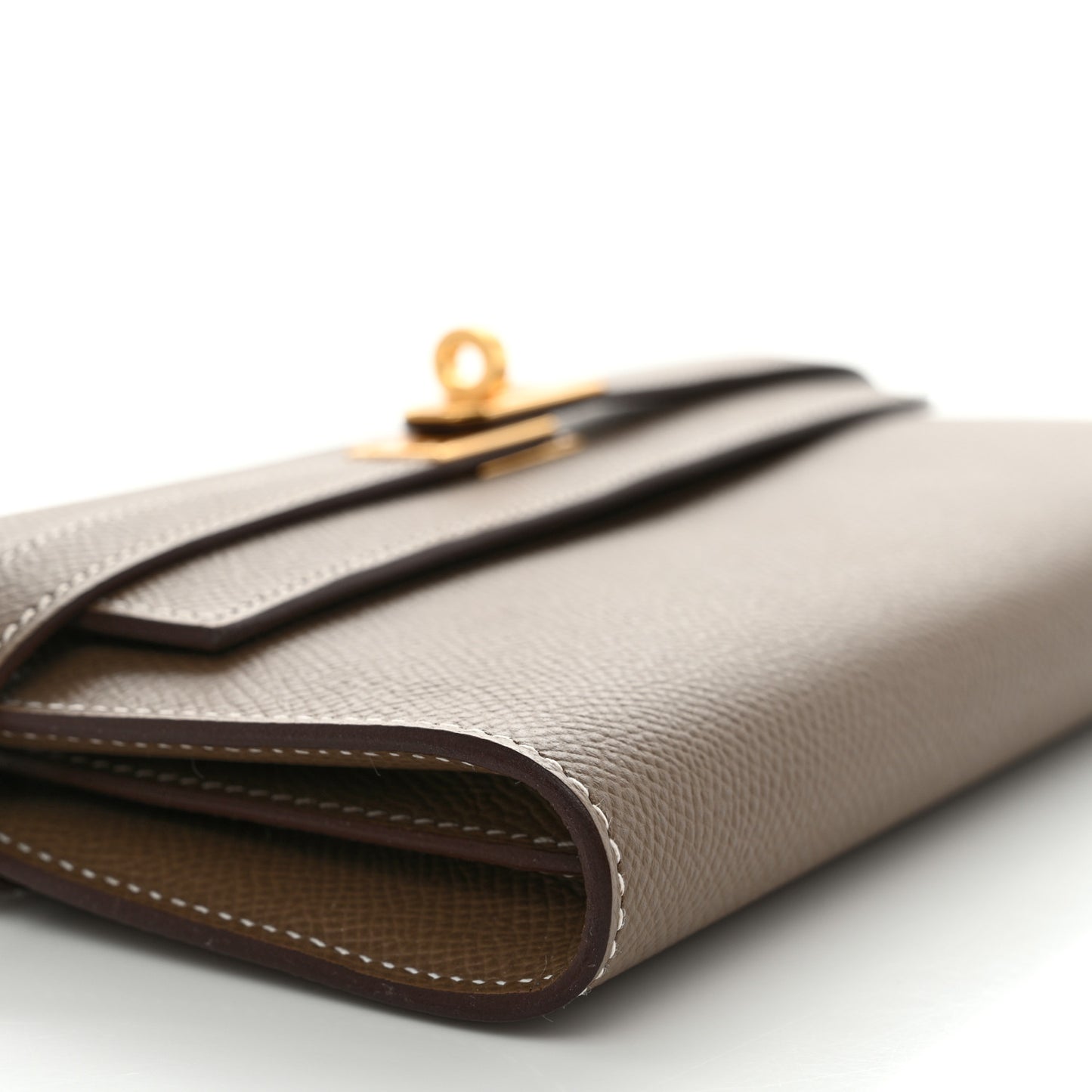 Epsom Kelly Longue Wallet Etoupe