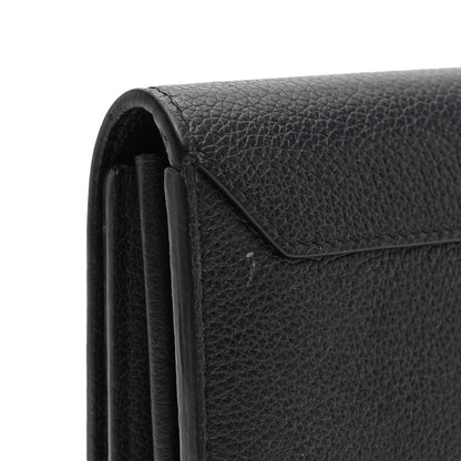 Louis Vuitton Calfskin Lockme II Wallet Black 9 of 9