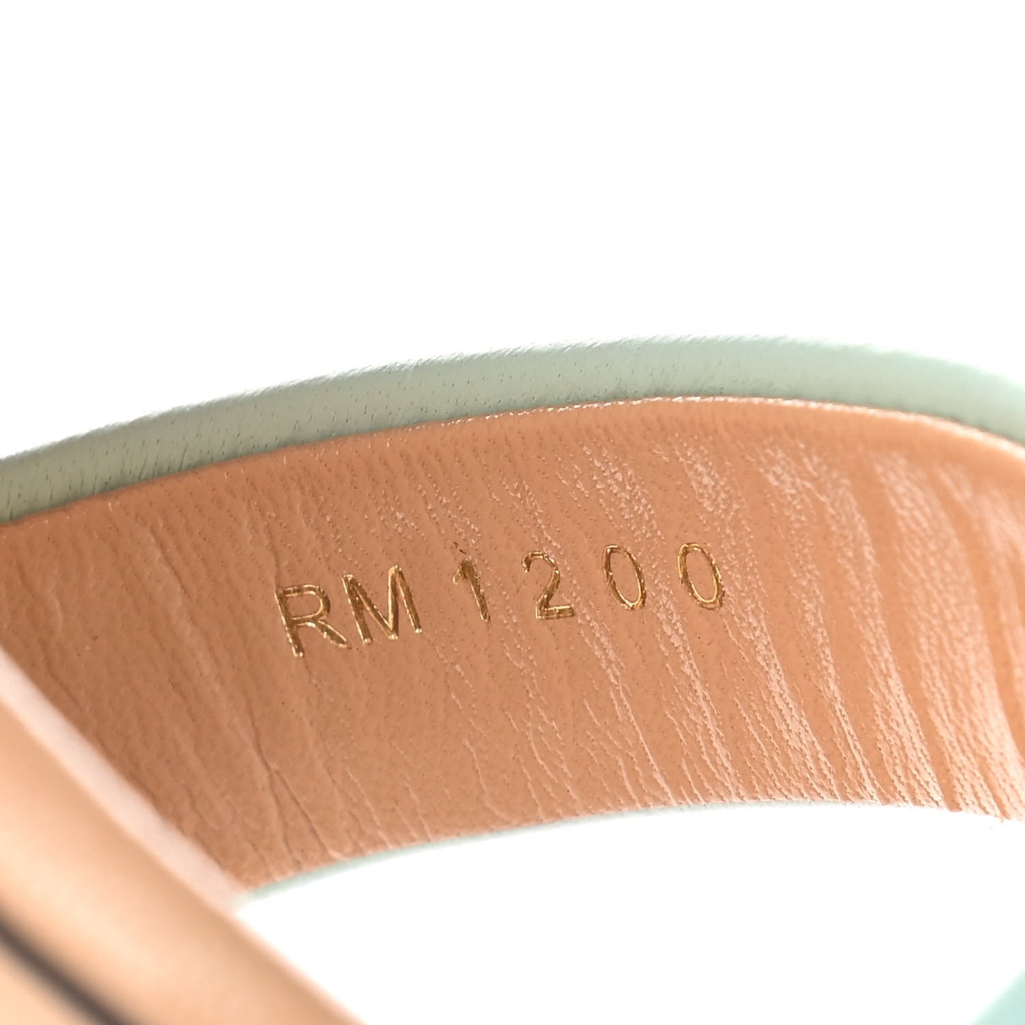 Goatskin Carene Two Toned Sandals 40 Acqua Marine