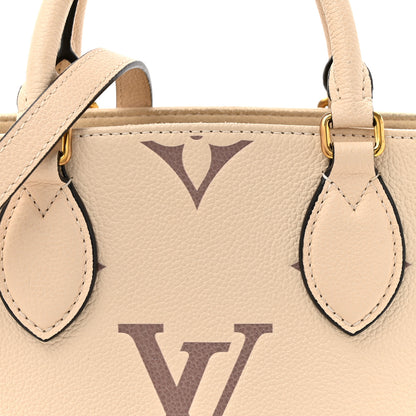 Louis Vuitton Empreinte Monogram Giant Onthego PM Creme Bois De Rose 7 of 13