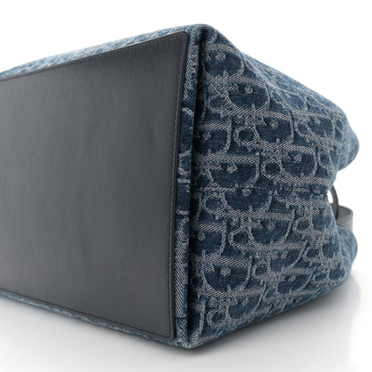 Christian Dior Denim Jacquard Oblique Medium Toujours Blue 10 of 13