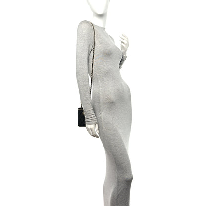 Chanel Caviar Quilted Small Vertical Coco Beauty Vanity Case With Chain Black 2 of 10