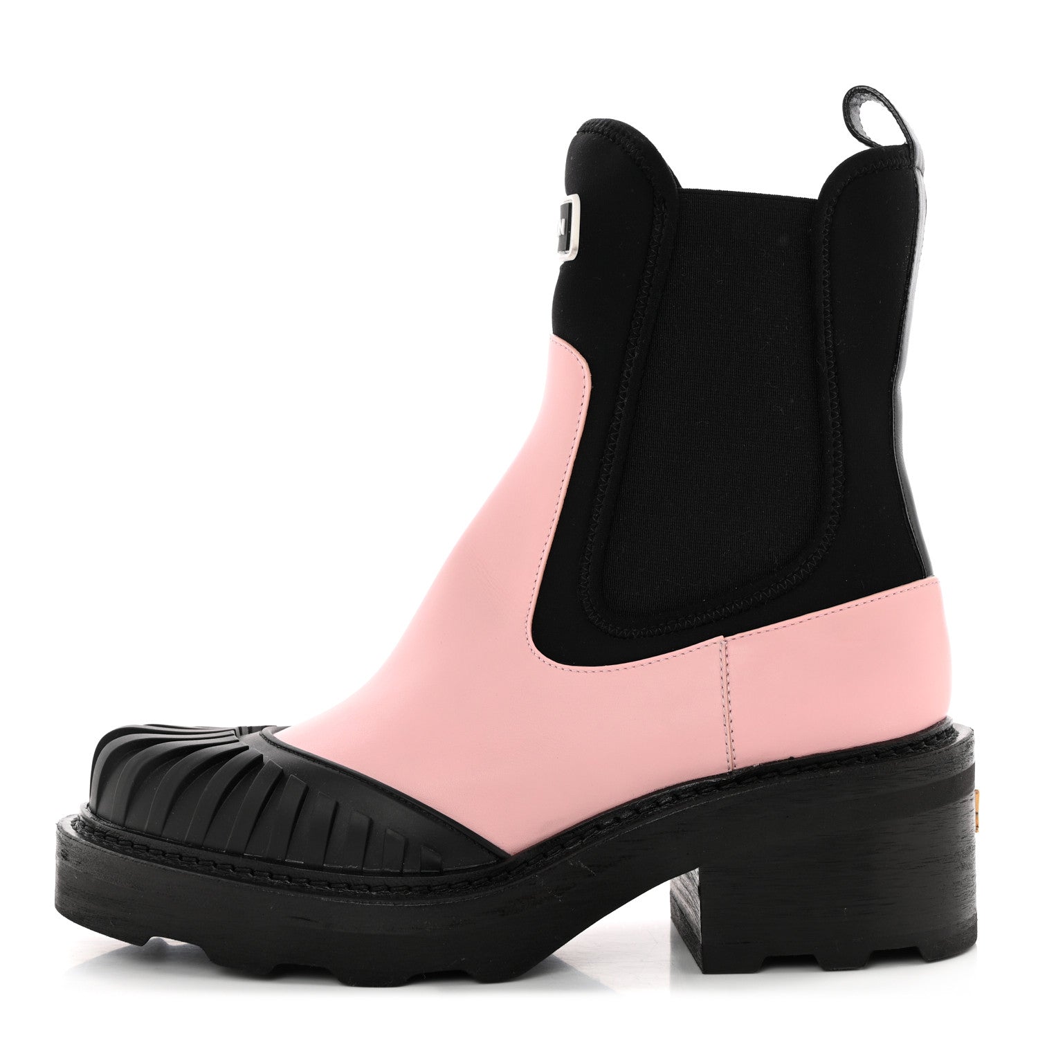 Louis Vuitton Calfskin Beaubourg Ankle Boots 39.5 Black Pink 1 of 10