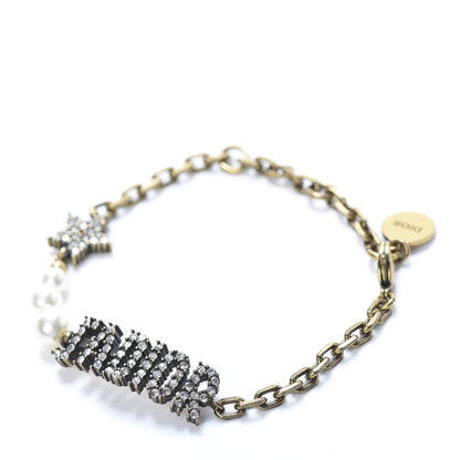 Christian Dior Metal Crystal Pearl J'Adior Bracelet Gold 1 of 5