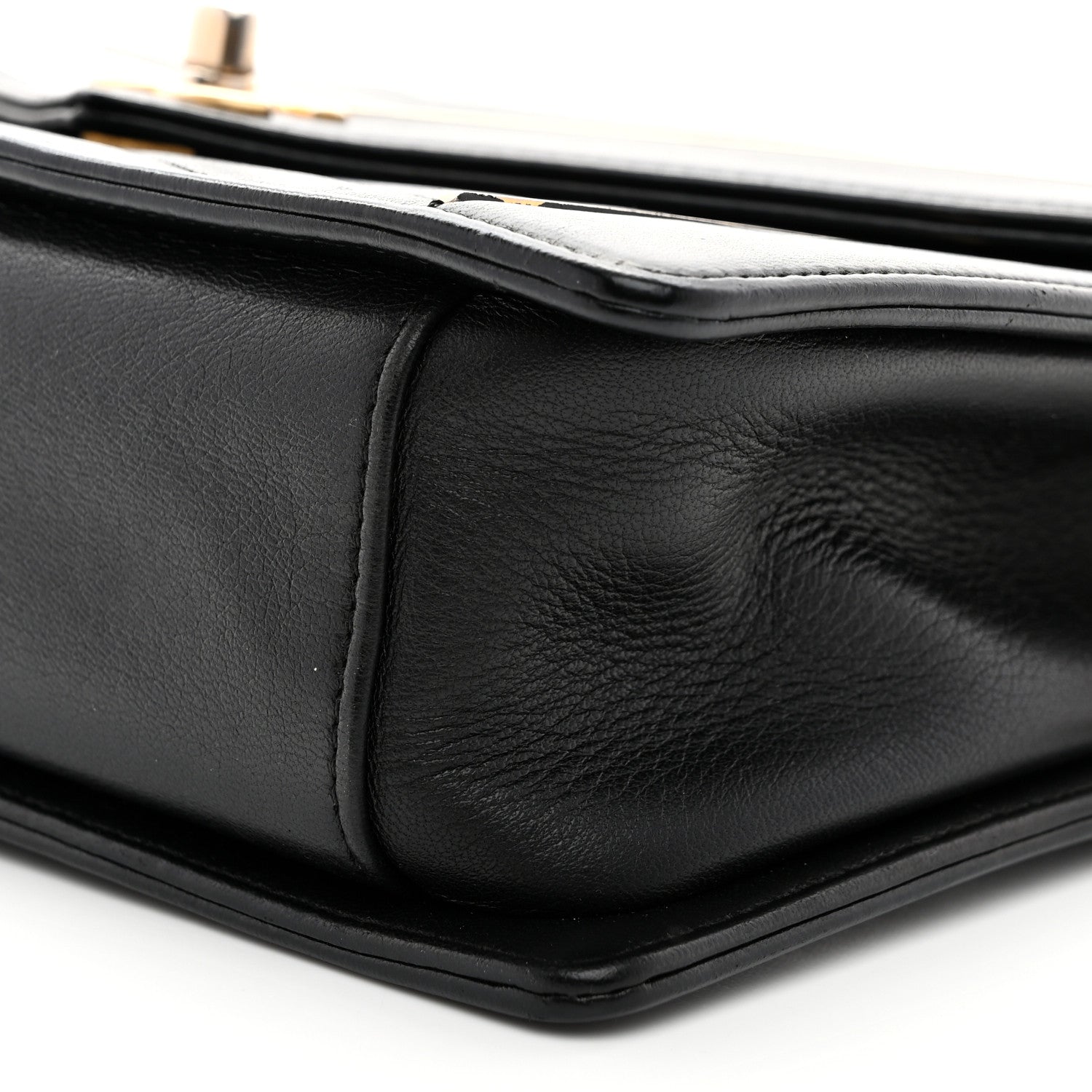 Chanel Lambskin Reversed Chevron Quilted Flap Black 10 of 10