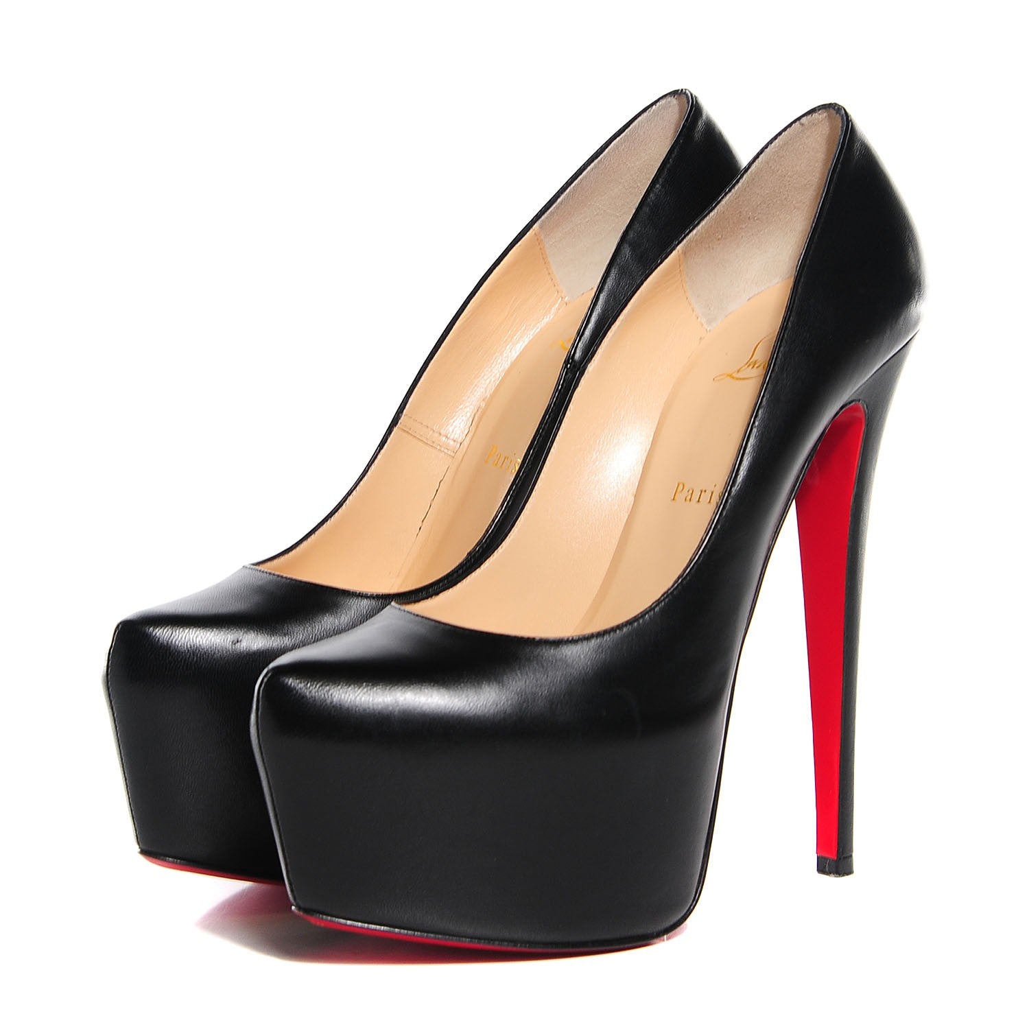 Christian Louboutin Kid Daffodile 160 Pumps 40.5 Black 3 of 6
