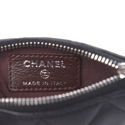 Chanel Lambskin Quilted Key Holder Case Black 6 of 10