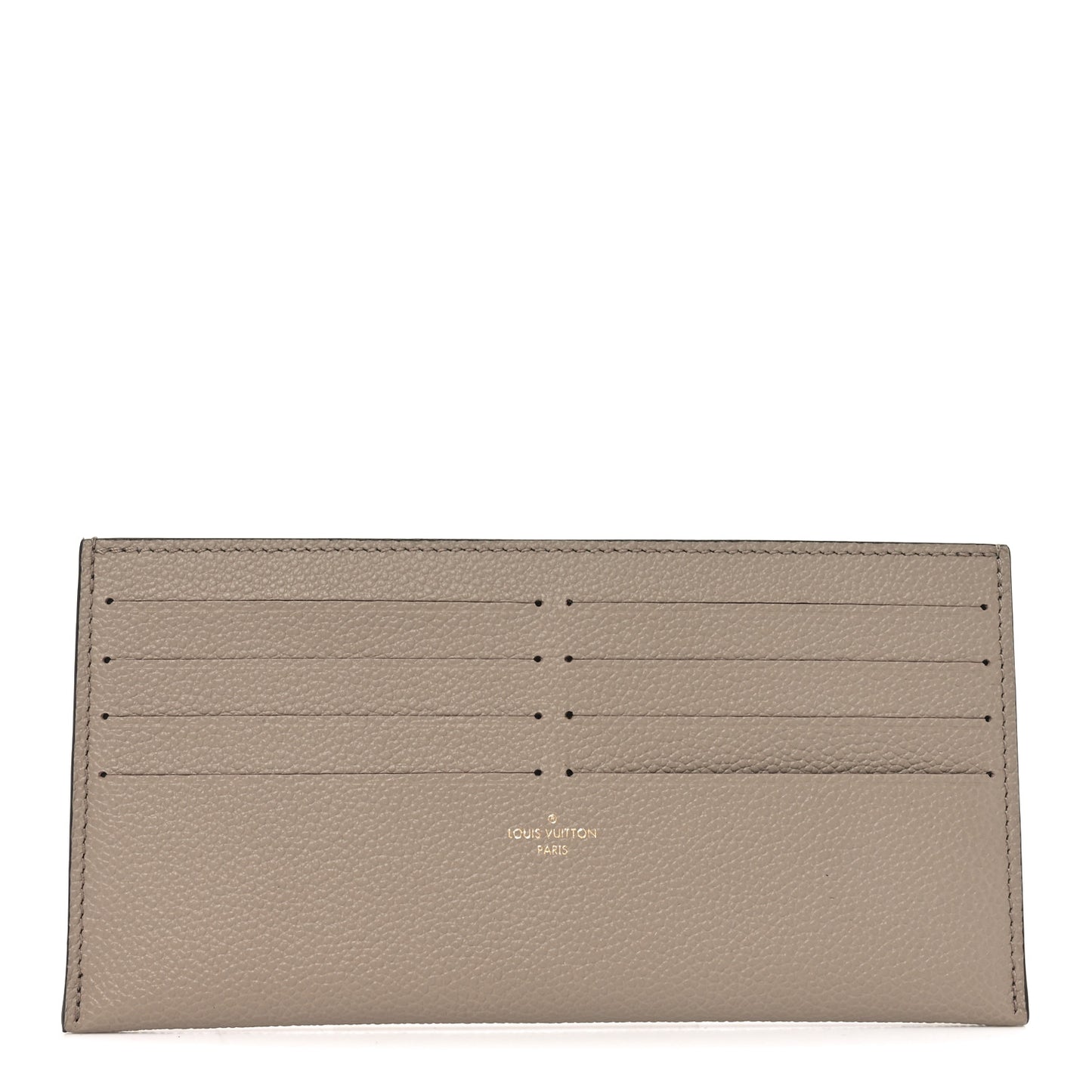 Calfskin Felicie Chain Wallet Card Holder Insert Tourterelle