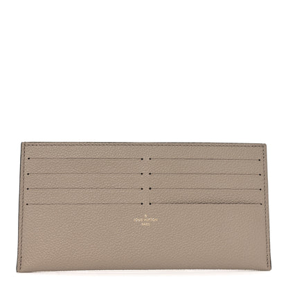 Louis Vuitton Calfskin Felicie Chain Wallet Card Holder Insert Tourterelle 1 of 6