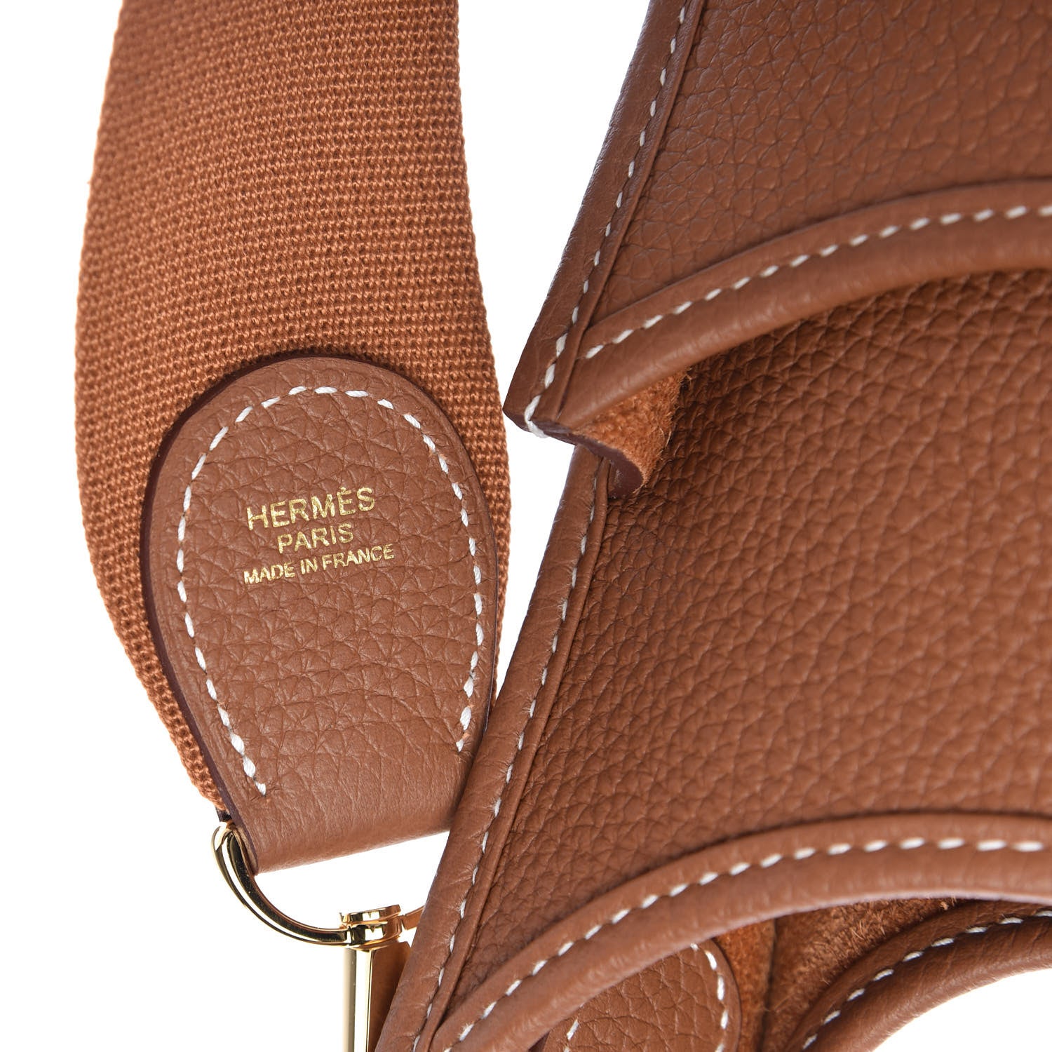 Hermes Taurillon Clemence Evelyne III GM Gold 10 of 11