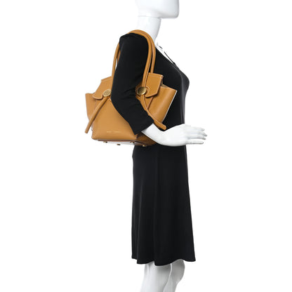 Proenza Schouler Grained Calfskin Small Pipe Bag Bronze Ecru 2 of 9
