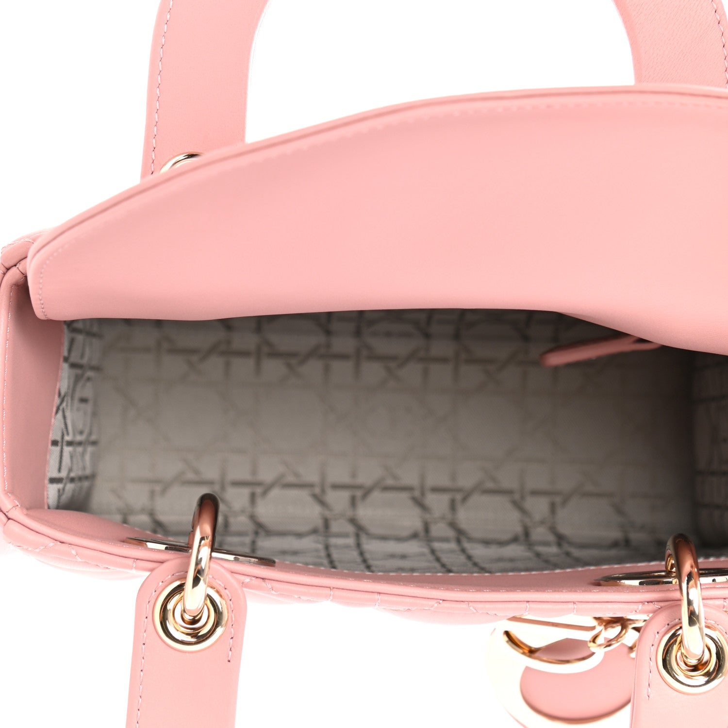 Christian Dior Lambskin Cannage Small My ABC Dior Lady Dior Blush 5 of 9