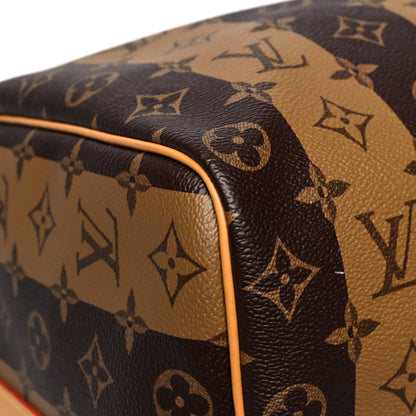 Louis Vuitton X NIGO Reverse Monogram Stripe Keepall Bandouliere 50 Brown 8 of 11