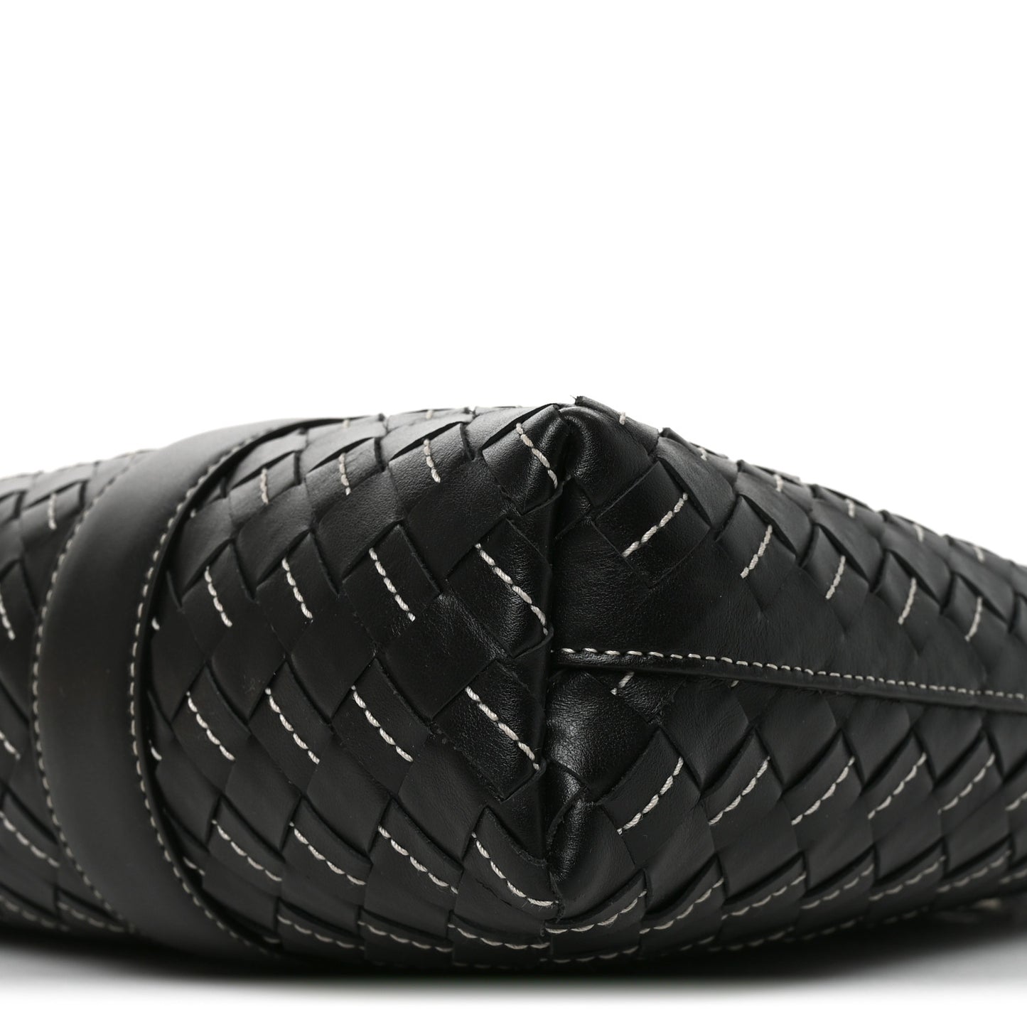 Nappa Intrecciato Medium Briefcase Black