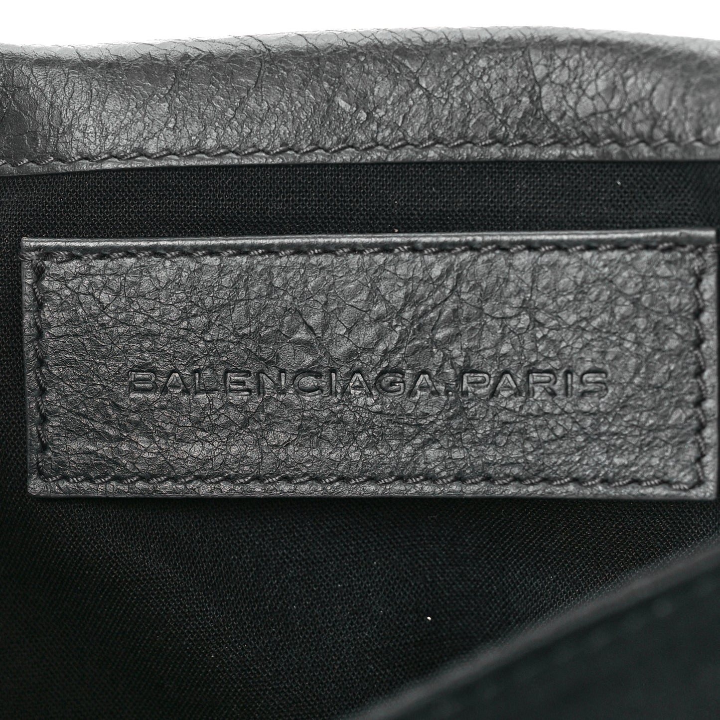 Agneau Giant Brogues Hardware Envelope Clutch Anthracite