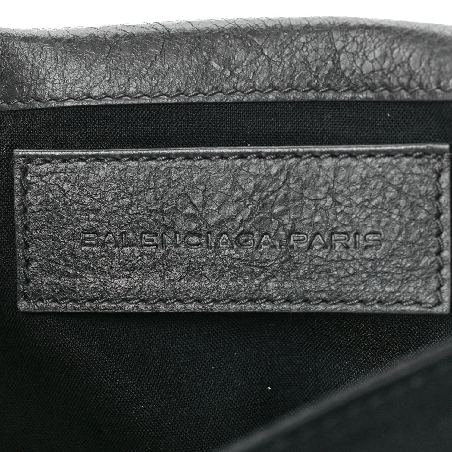 Balenciaga Agneau Giant Brogues Hardware Envelope Clutch Anthracite 7 of 9