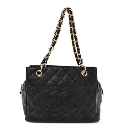 Chanel Caviar Quilted Petit Timeless Tote PTT Black 1 of 10