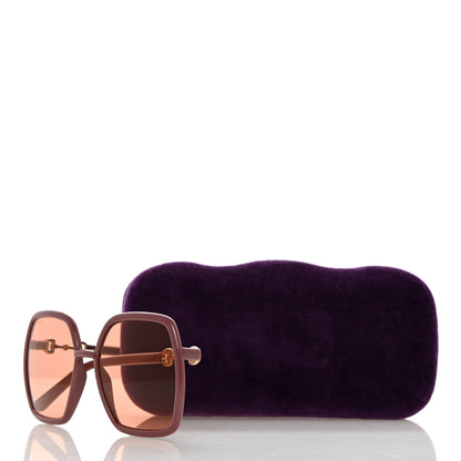 Gucci Horsebit Square Frame Sunglasses GG0890S Pink 8 of 8