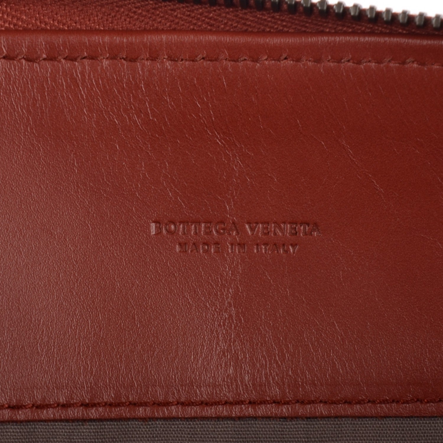 Bottega Veneta Intrecciato VN Portfolio Case Burnt Red 8 of 8
