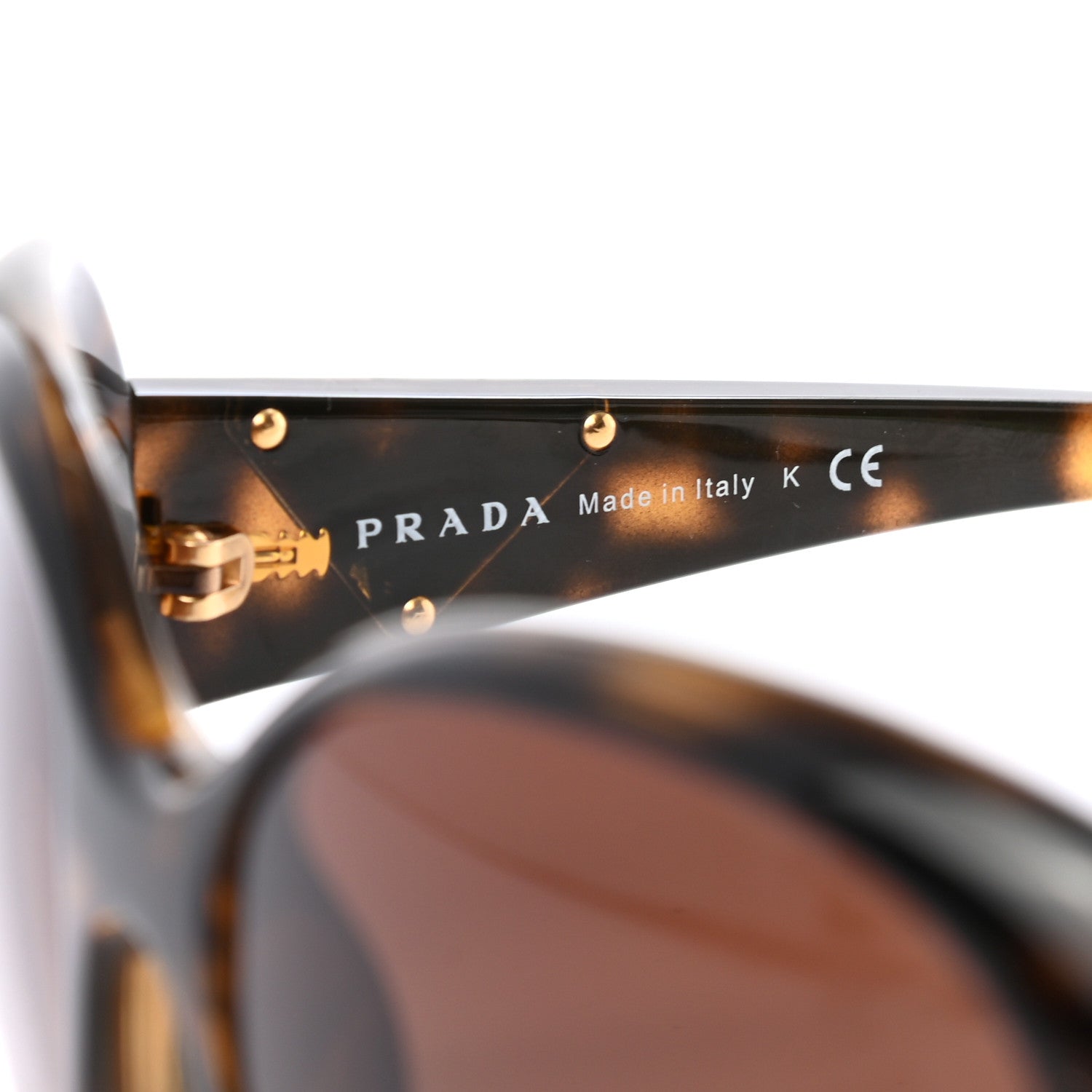 Prada Polarized Sunglasses SPR 27L Tortoise 5 of 6