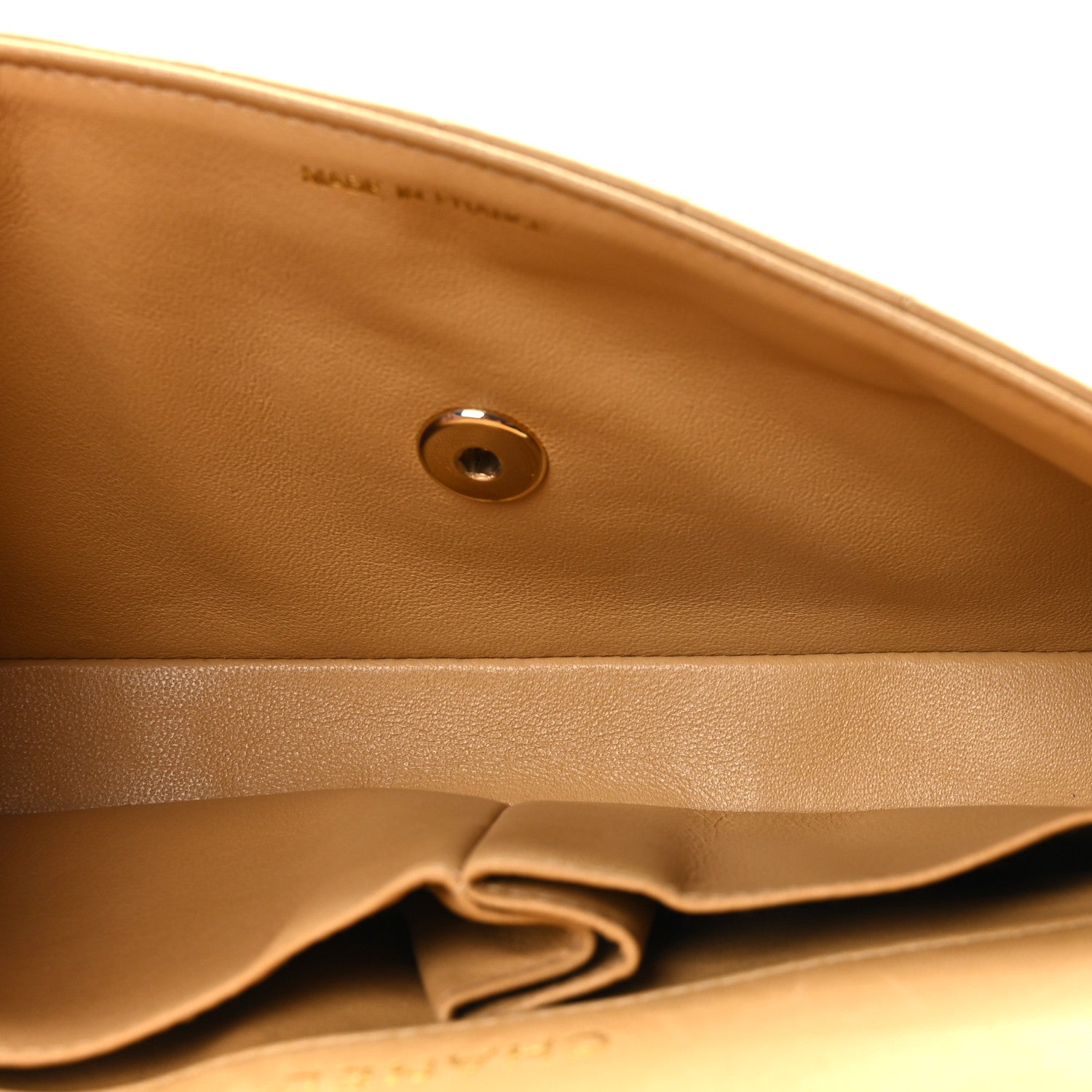 Chanel Lambskin East West Chocolate Bar Flap Beige 5 of 10