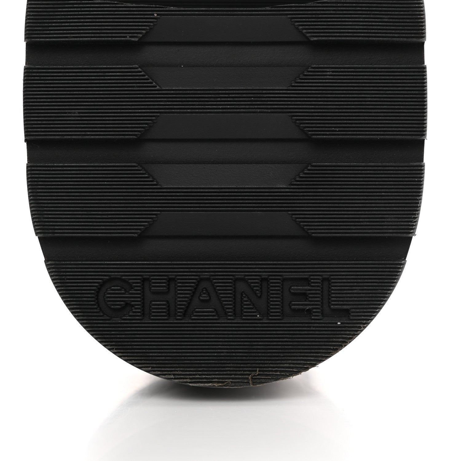 Chanel Shiny Calfskin Quilted Lace Up Combat Boots 36.5 Black 6 of 11