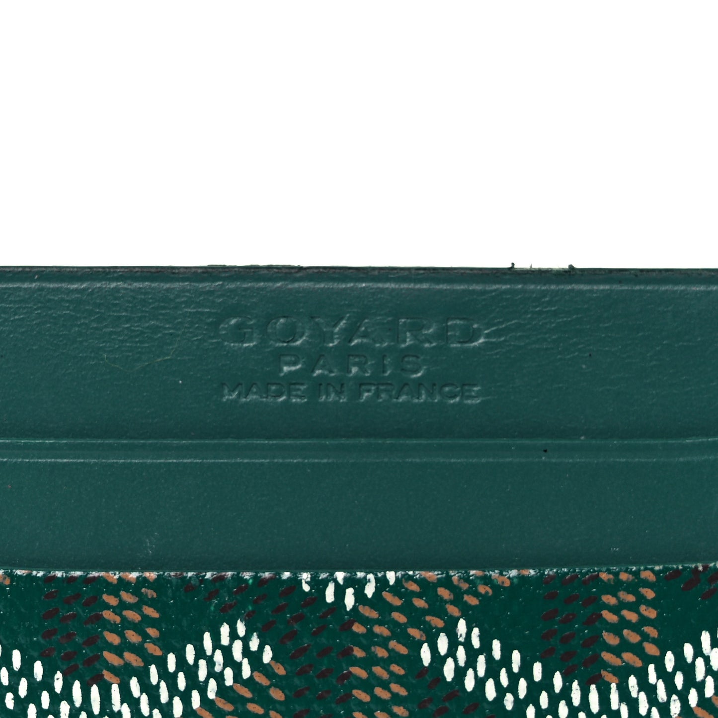 Goyardine Saint Sulpice Card Holder Green
