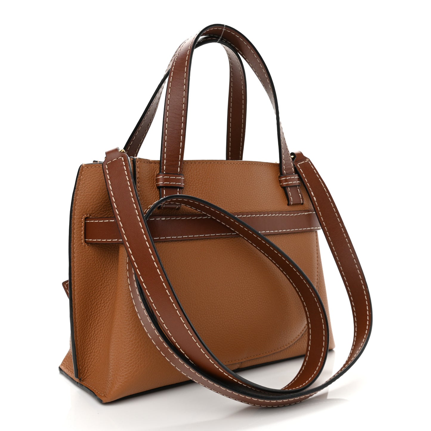 Calfskin Mini Gate Tote Caramel