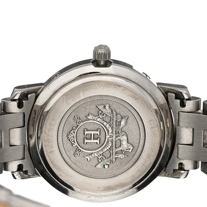 Hermes Stainless Steel 24mm Clipper Quartz Watch Gold 4 of 4