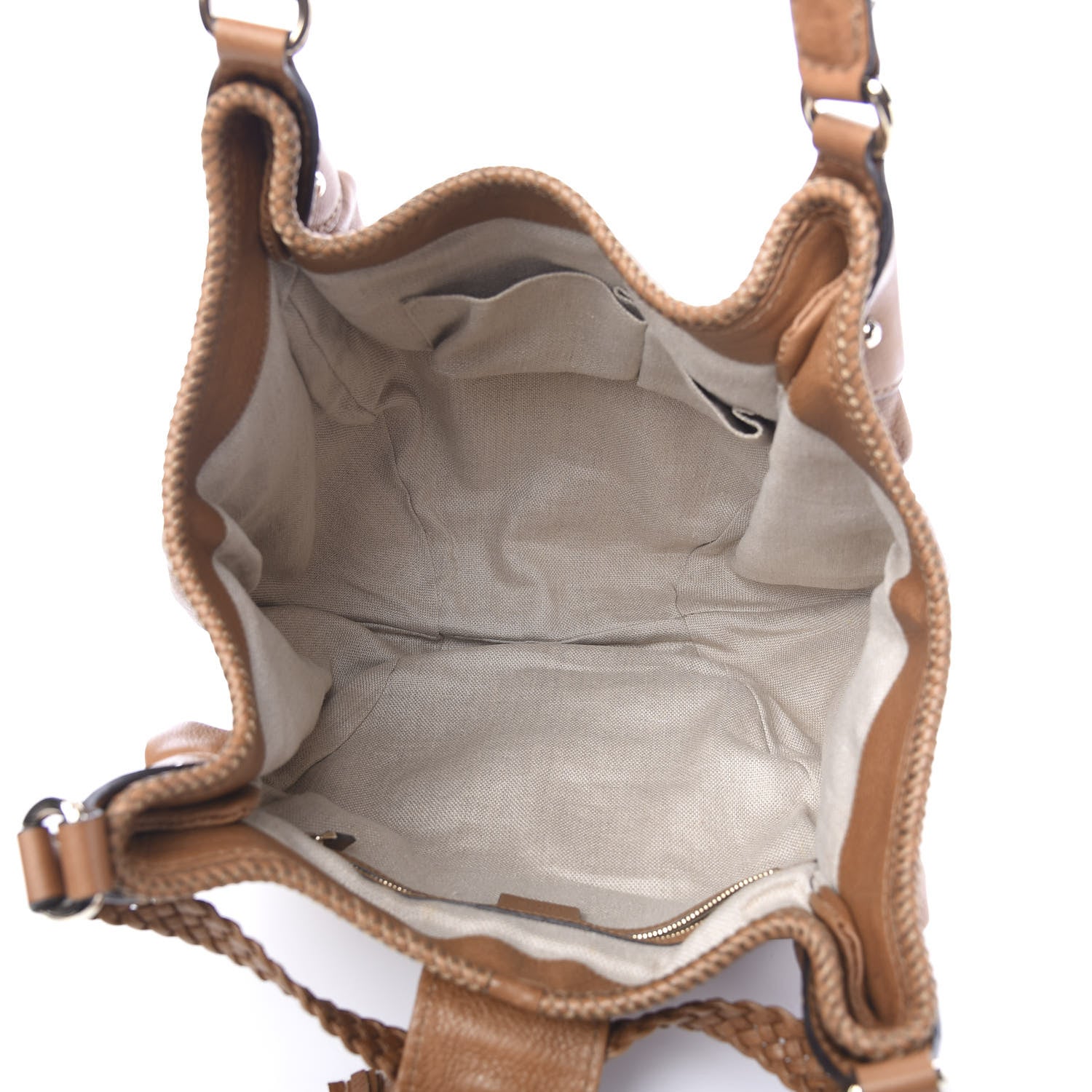 Gucci Pebbled Calfskin Medium Marrakech Shoulder Bag Camel 4 of 10