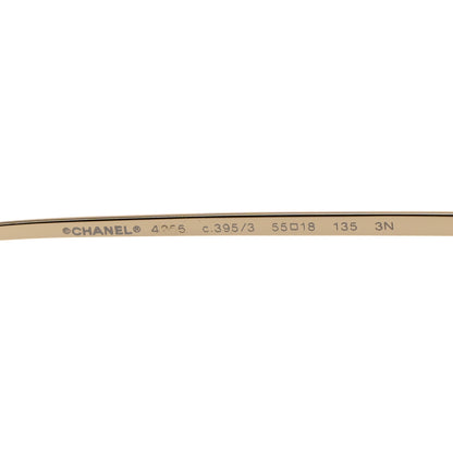 Chanel Metal Pilot Sunglasses 4256 Gold 5 of 8