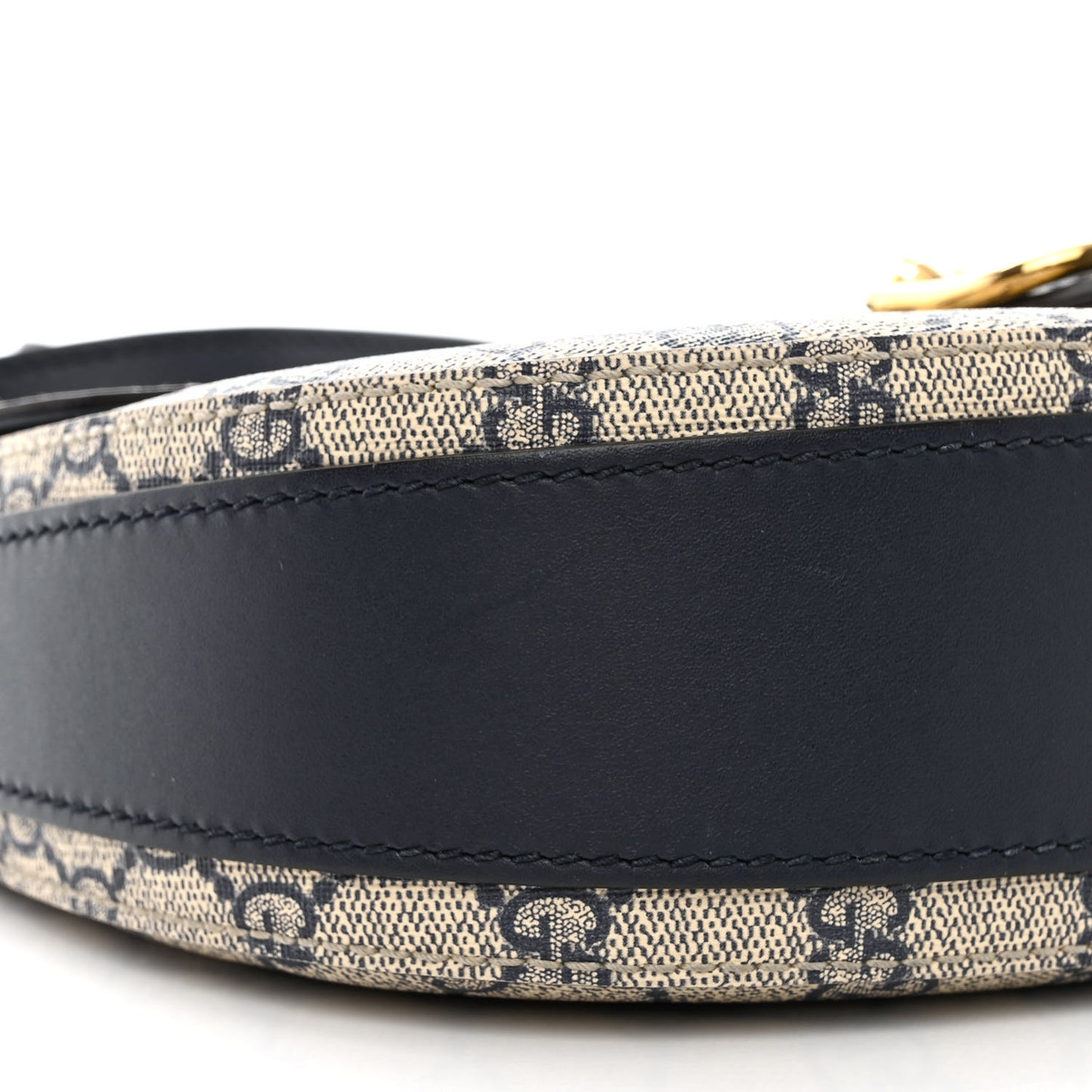 GG Supreme Monogram Small Messenger Shoulder Bag Beige Blue Navy