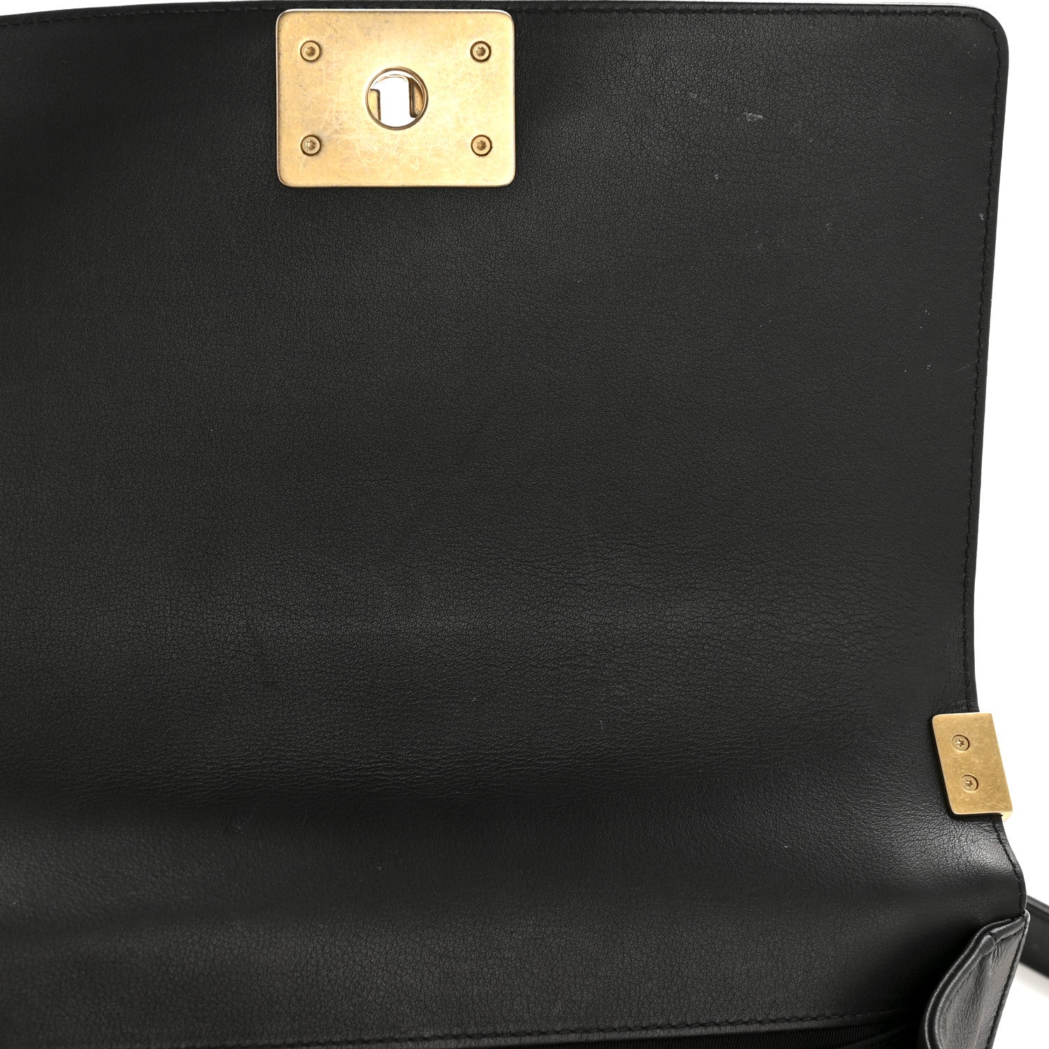 Chanel Calfskin Quilted Medium Boy Flap Black 11 of 13