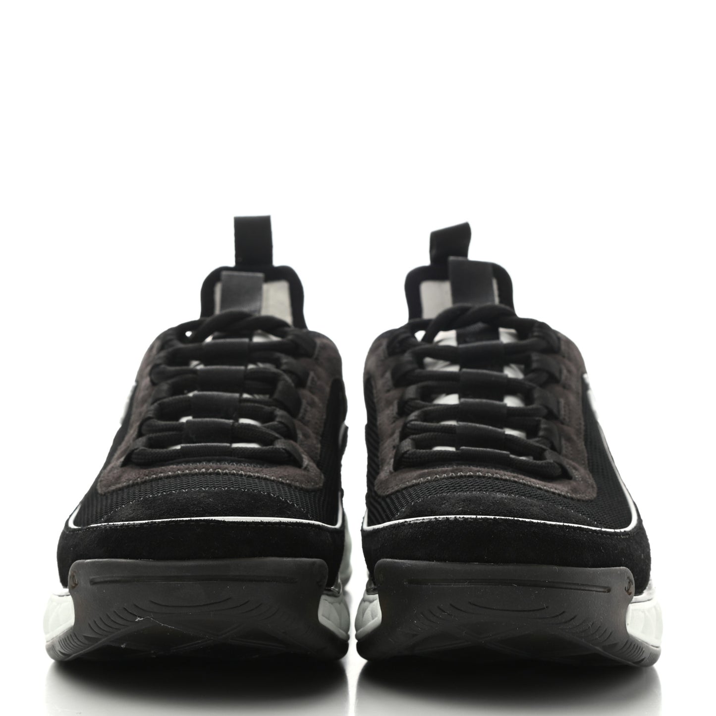 Fabric Suede CC Sneakers 38.5 Black Dark Grey