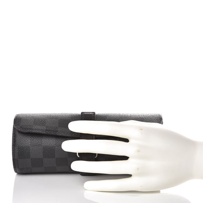 Louis Vuitton Damier Graphite 3 Watch Travel Case 2 of 7