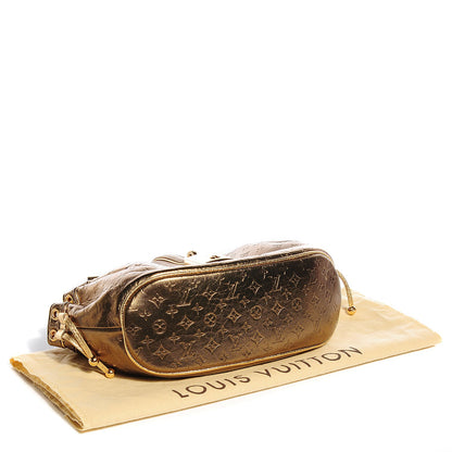 Louis Vuitton Cuir Gold Monogram Embossed Theda PM Bronze 4 of 7