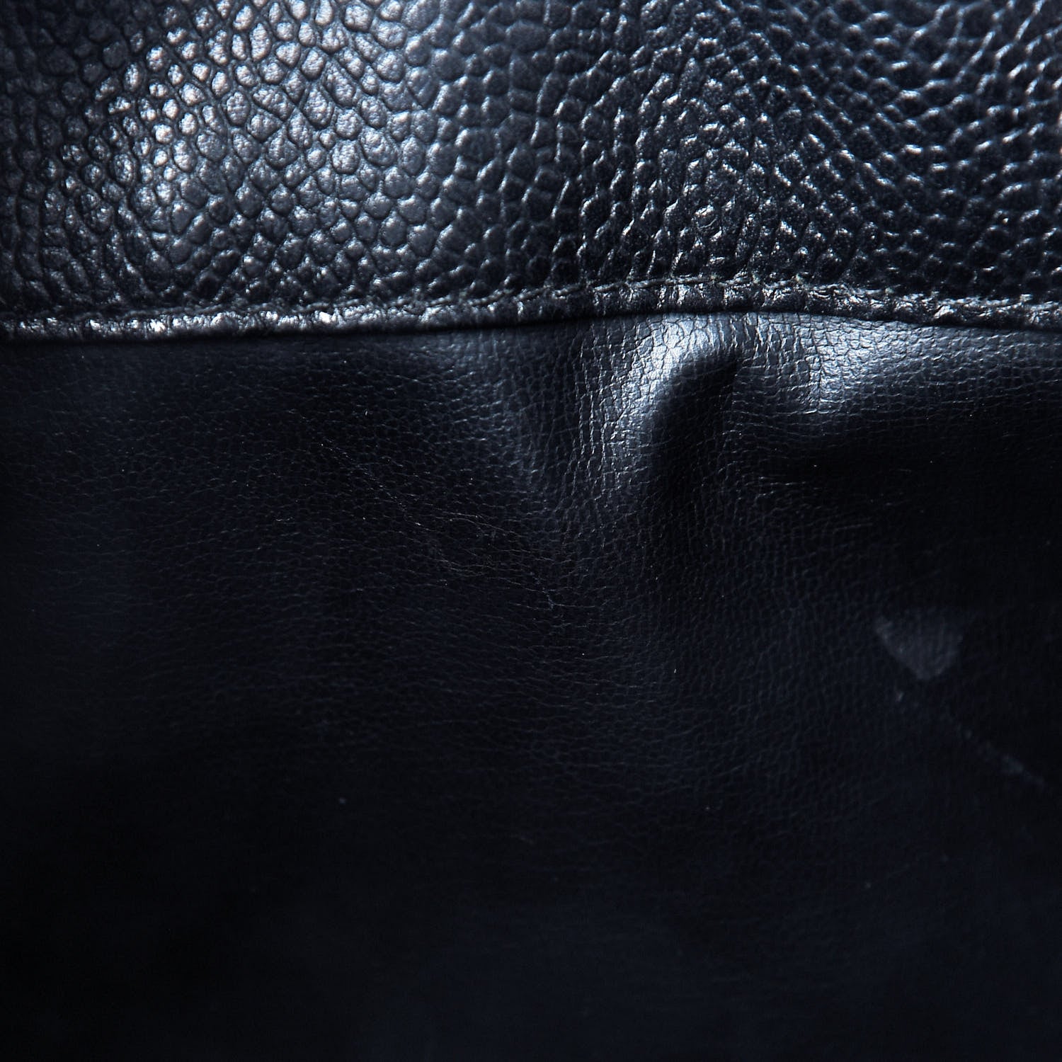 Chanel Caviar CC Drawstring Shoulder Bag Black 7 of 11