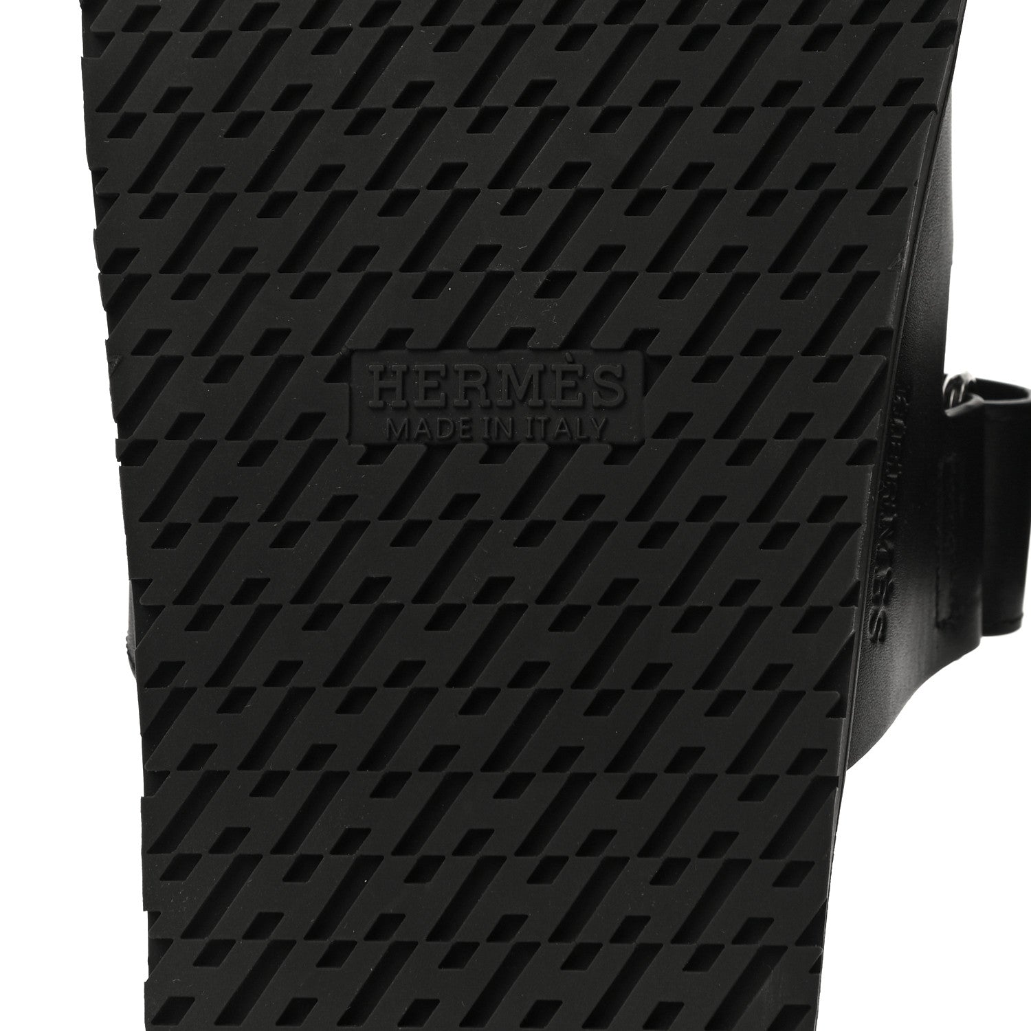 Hermes Calfskin Mens Chypre Sandals 43 Black 11 of 13