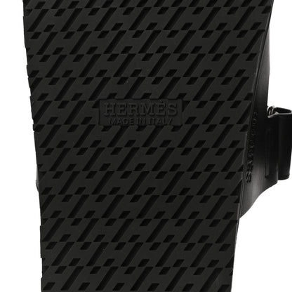 Hermes Calfskin Mens Chypre Sandals 43 Black 11 of 13